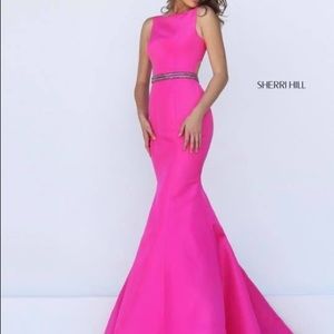 Pink Sherri Hill Size 4 taken to size 6